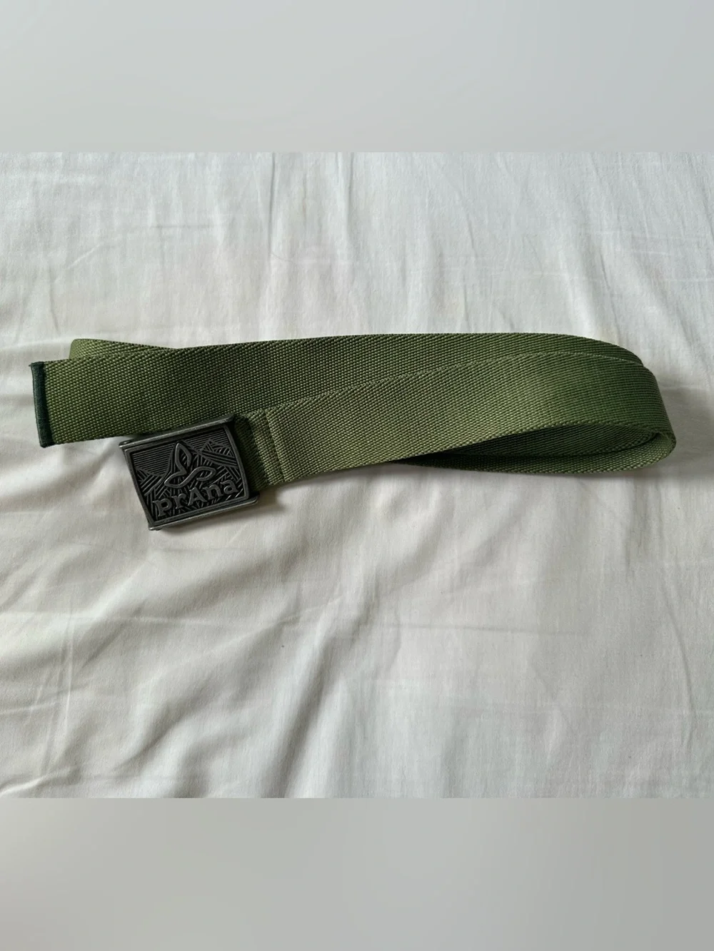 Prana Union Belt with Logo Buckle